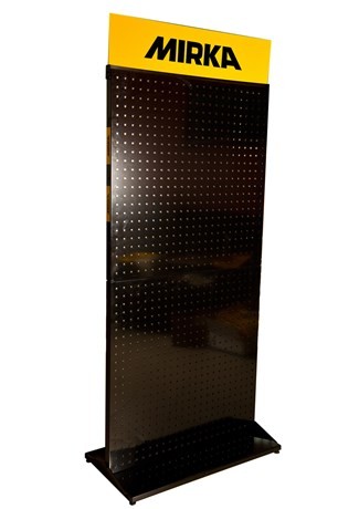 ESPOSITORE BIFACCIALE DPT CON INSEGNA SENZA GANCI 90x180cm